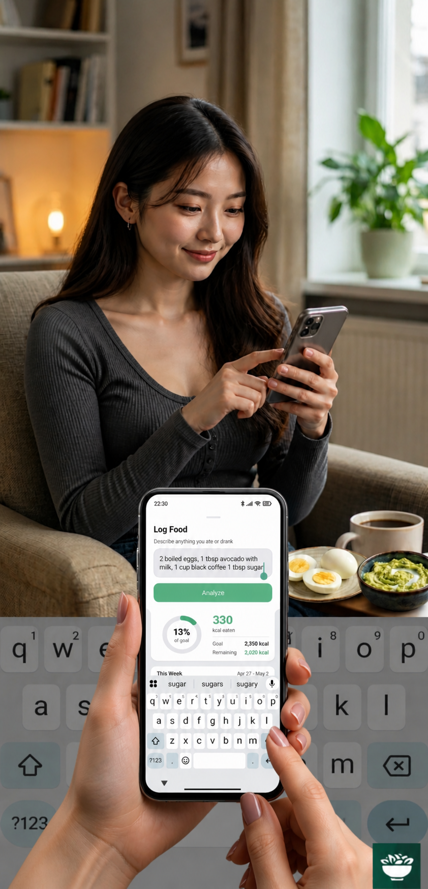 Man using the Caldef app